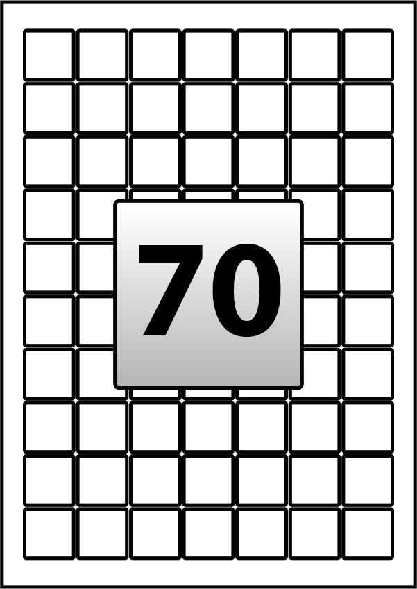 1 Inch Square Label Template