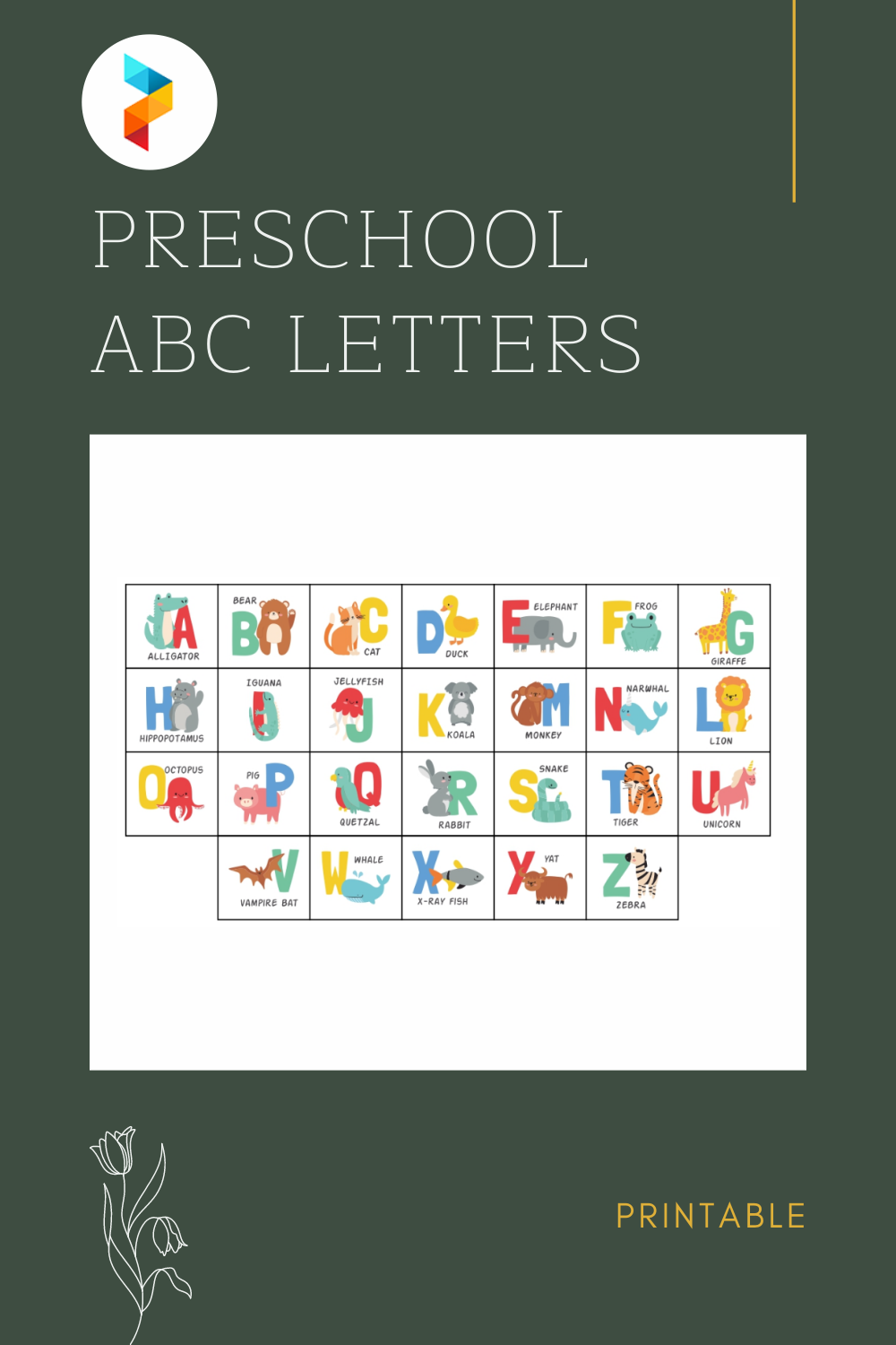 10 Best Preschool ABC Letters Printable PDF For Free At Printablee