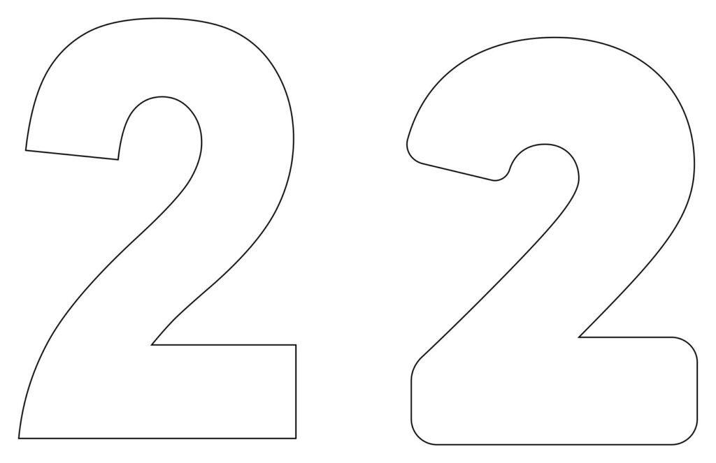 10 Best Printable Number 2 Printablee Fillable Form 2023