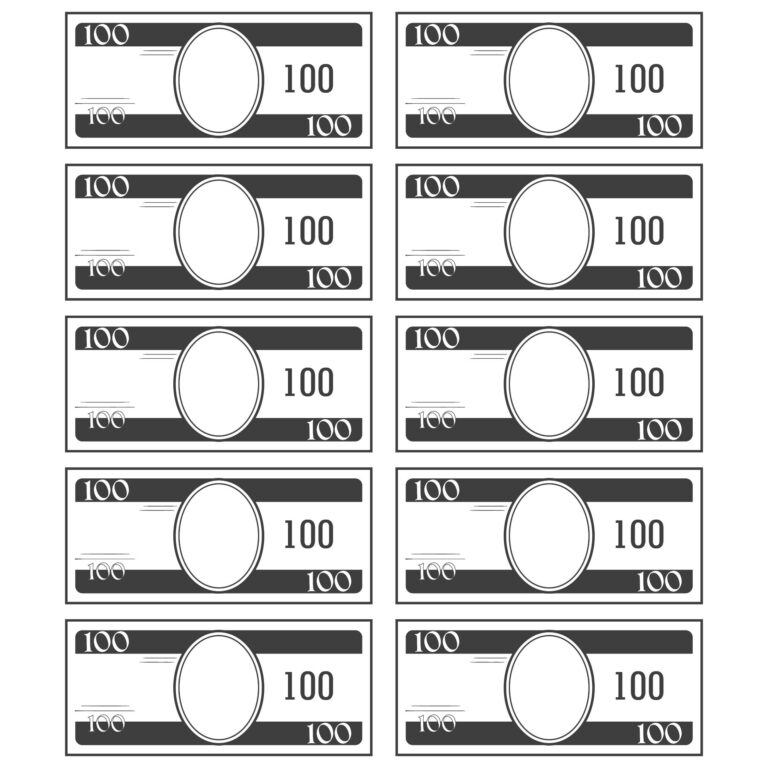 10 Best Printable Play Money Actual Size Printablee Fillable Form 2023
