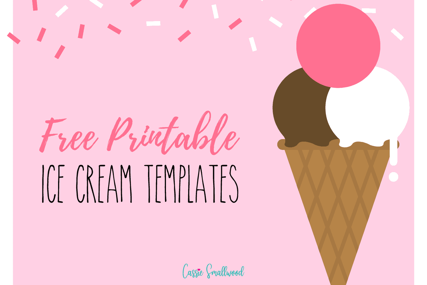 free printable ice cream templates