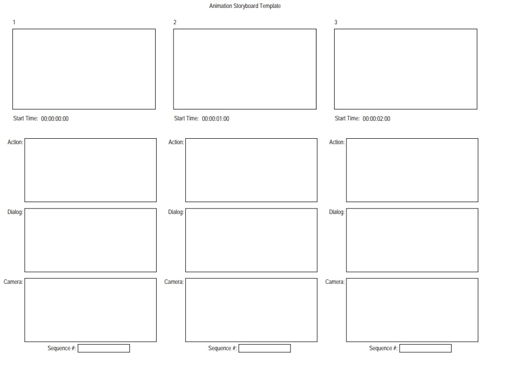 free downloadable storyboard templates