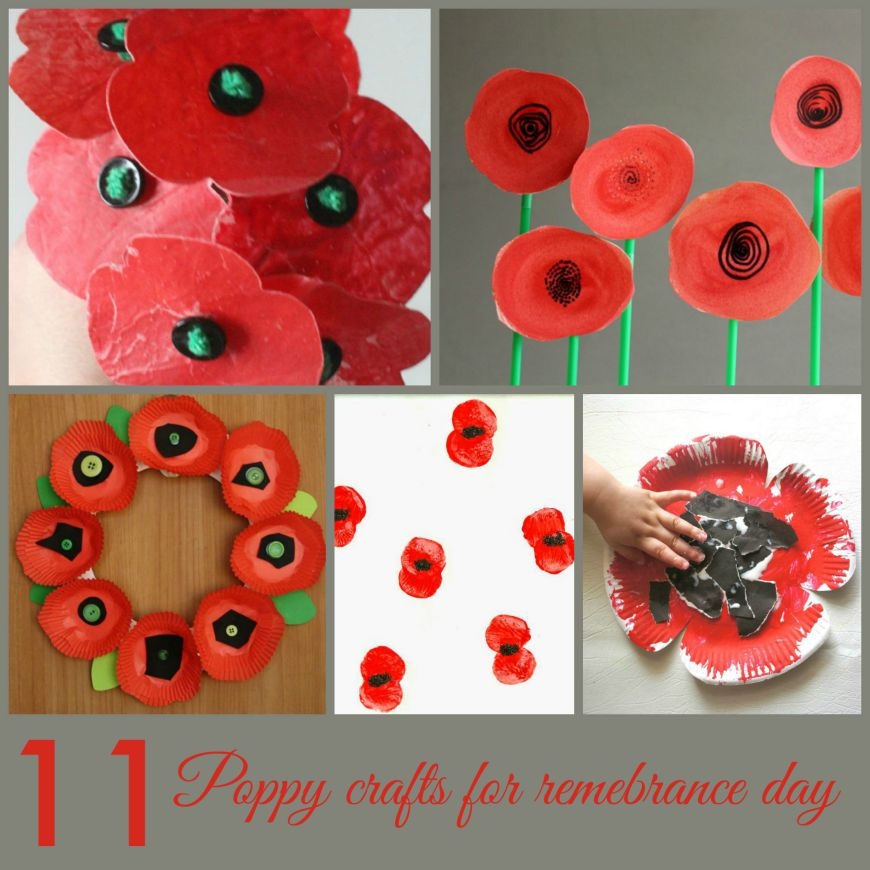remembrance day crafts poppy template