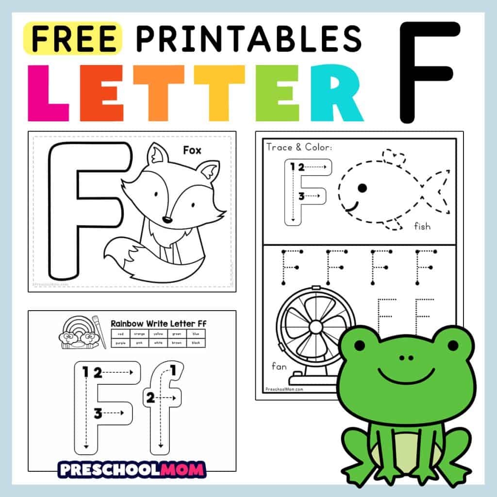 the letter f worksheets for preschool