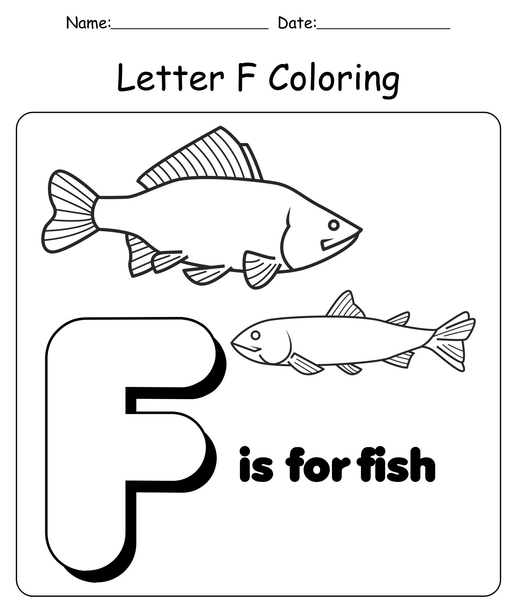 12 Best Free Printable Alphabet Worksheets Letter F Printablee 