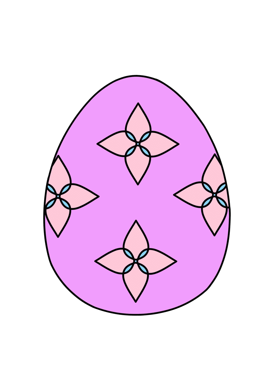 12 Free Printable Colored Easter Eggs