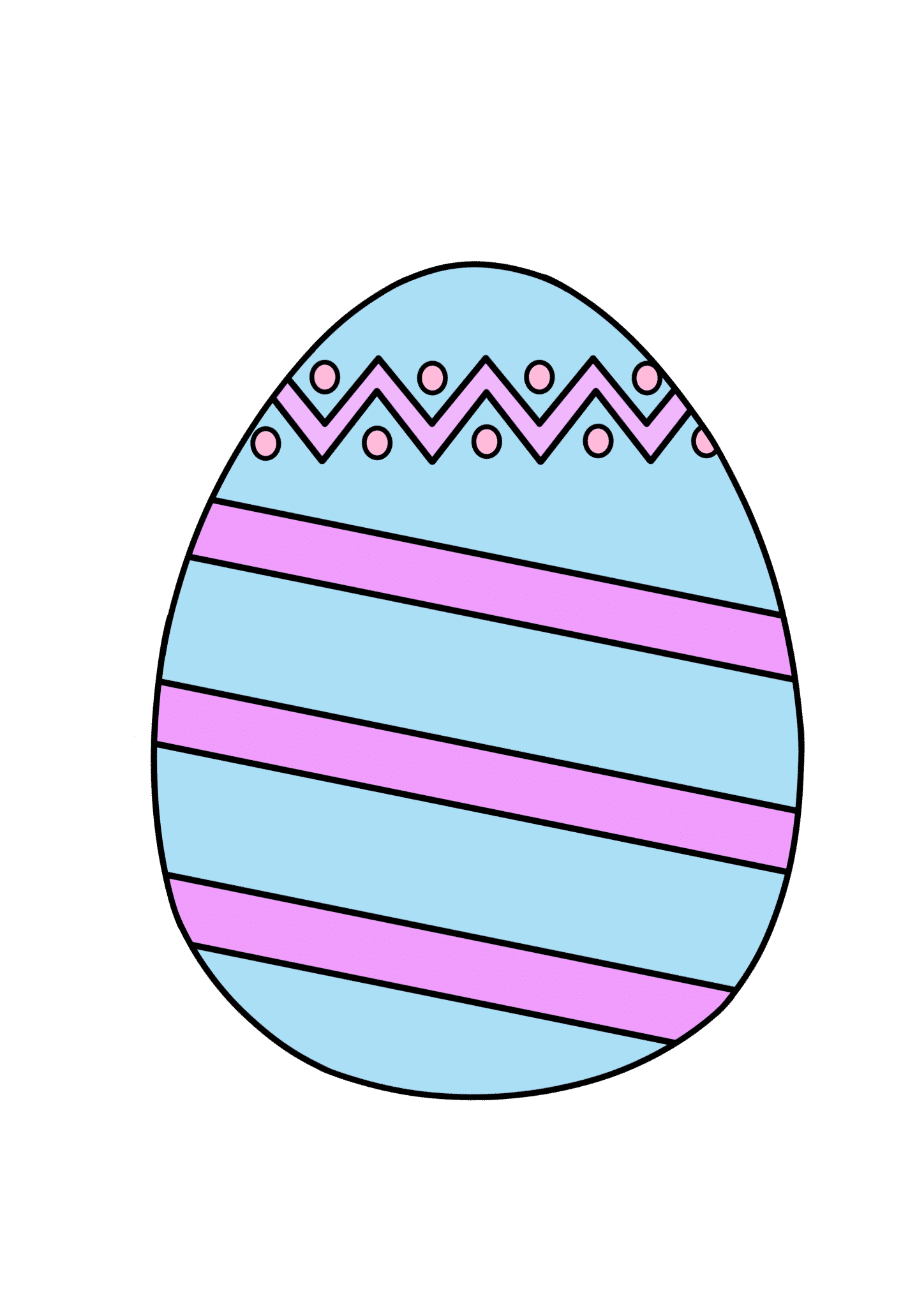 12 Free Printable Colored Easter Eggs