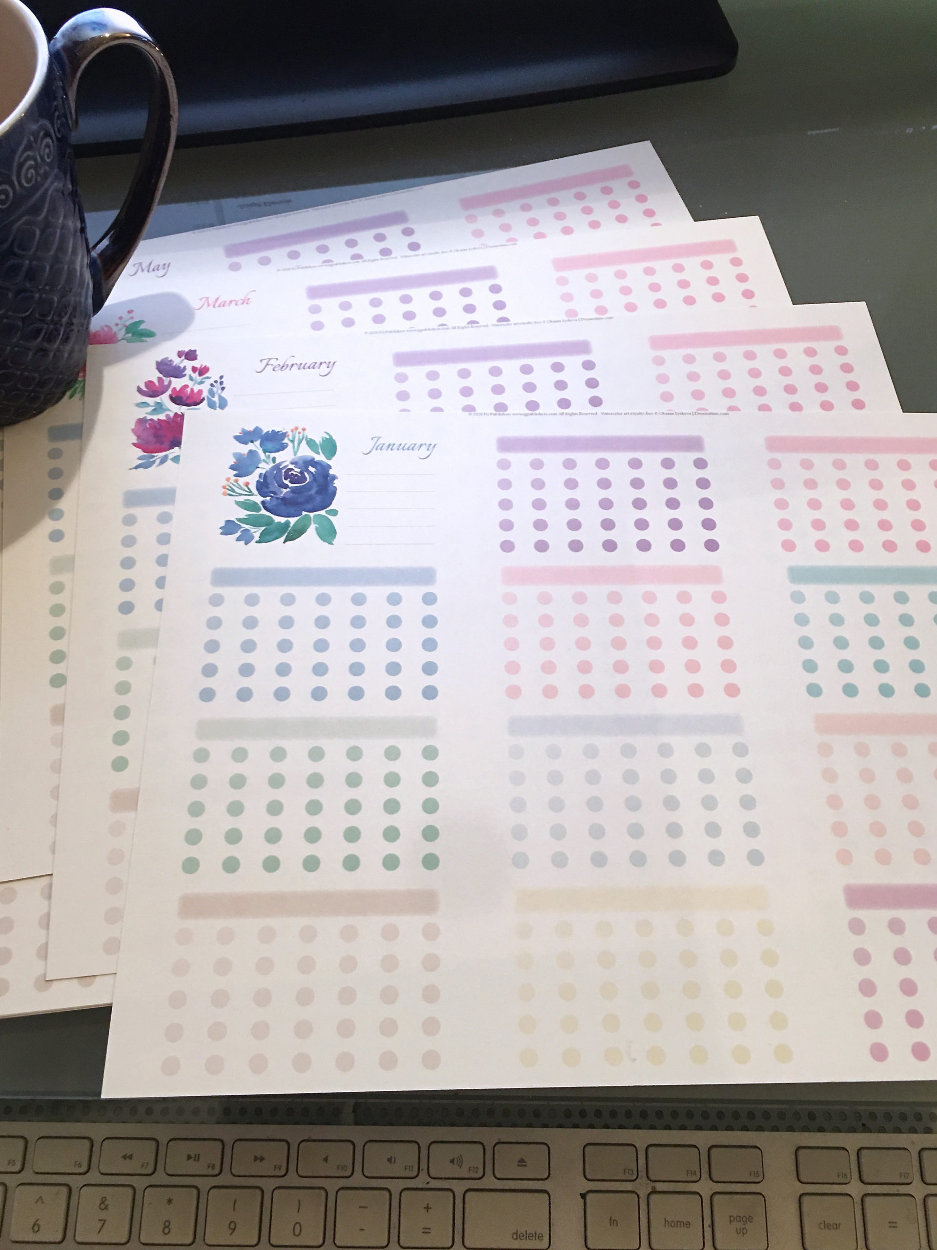 12 Month Habit Tracker Printable I G Publishers