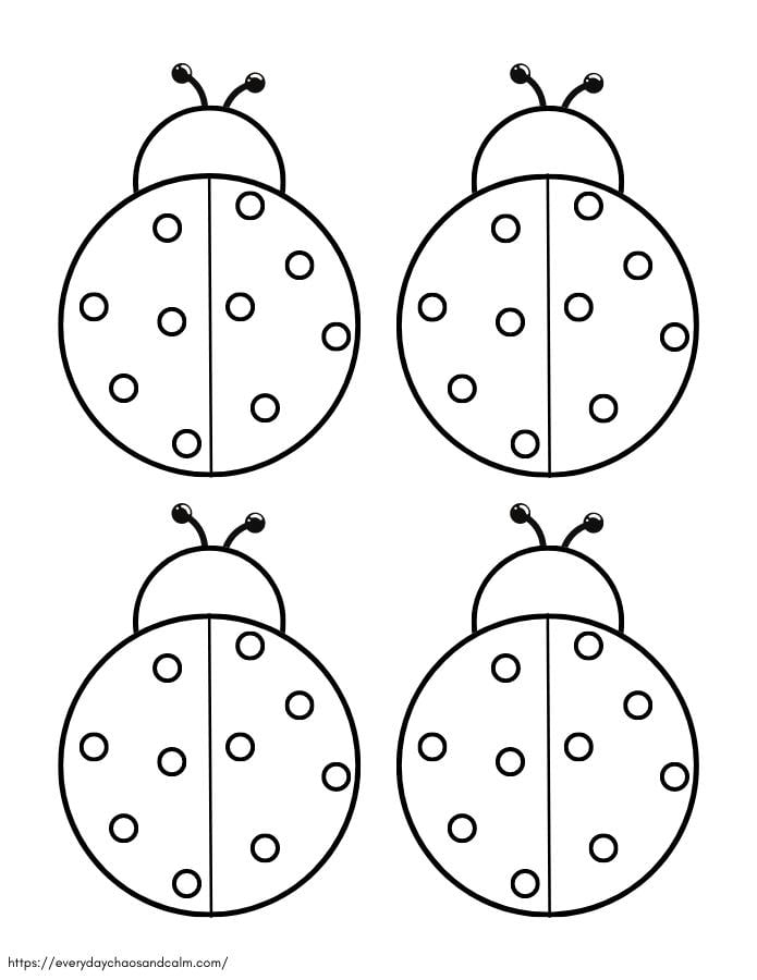 free printable ladybug templates