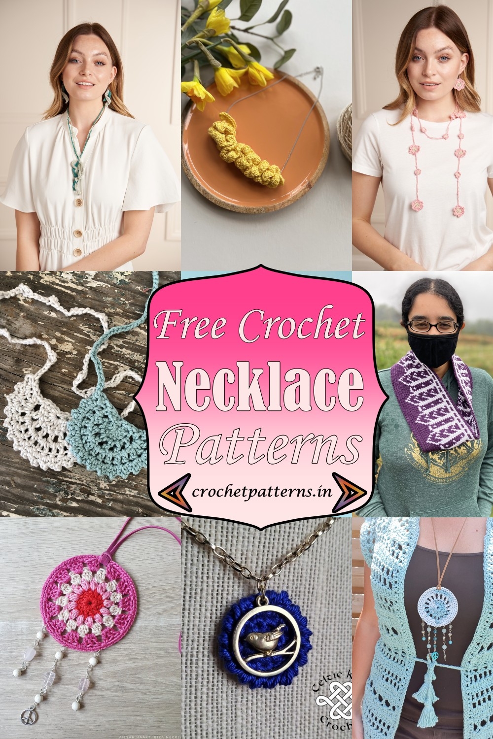 16 Free Crochet Necklace Patterns