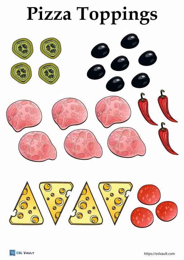 pizza topping pictures to print