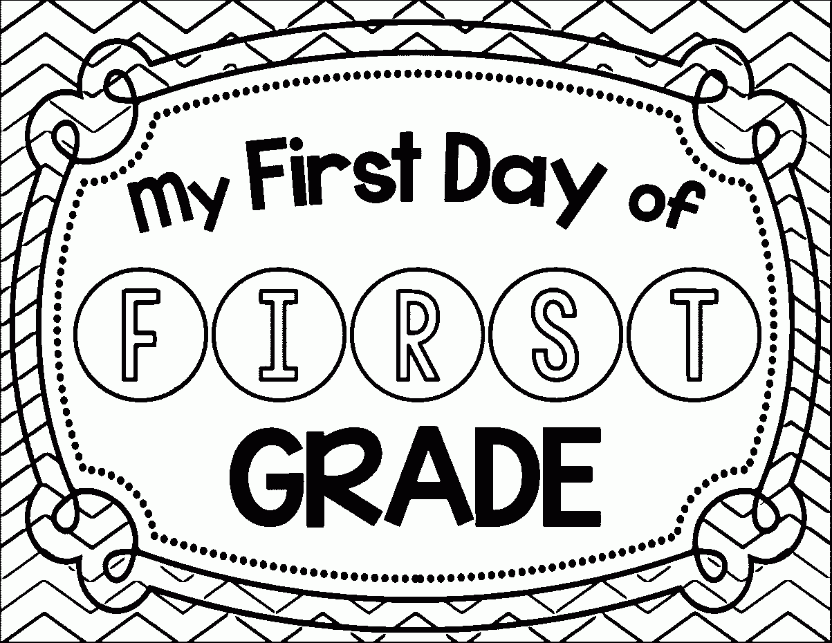 1st Grade School Coloring Pages Wecoloringpage