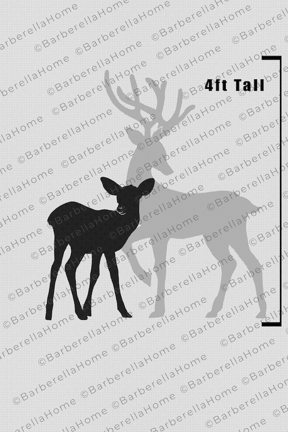 2 5ft Reindeer Calf Baby Reindeer Template When Made Printable