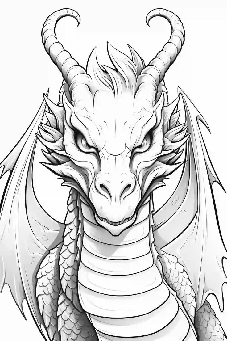 20 Free Printable Dragon Coloring Pages For Kids Adults