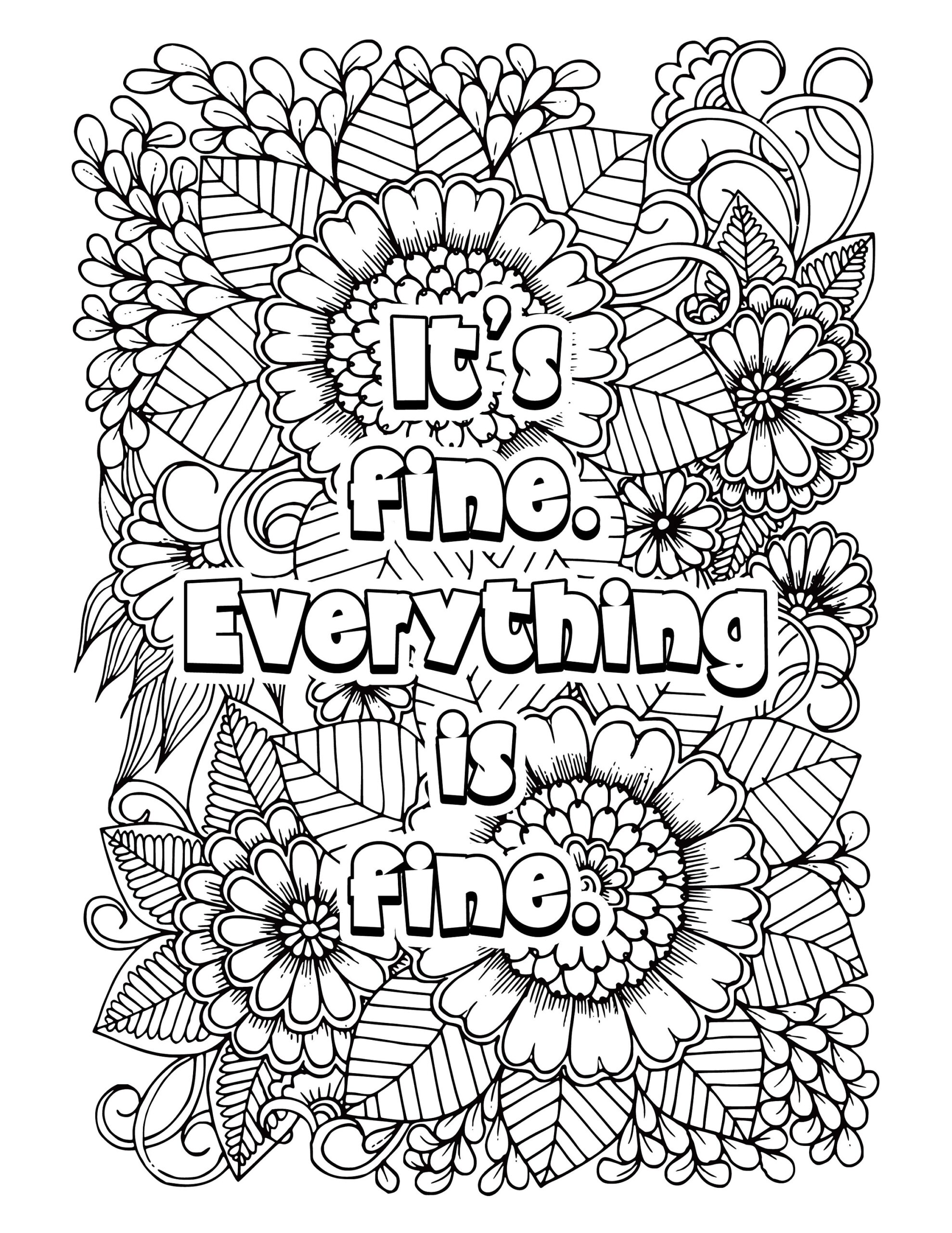 free printable adult color page