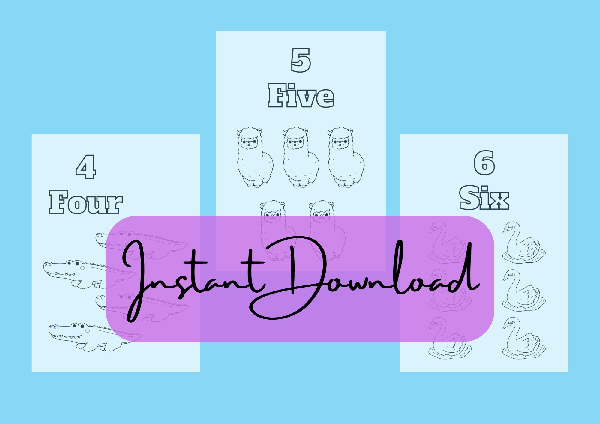 free printable numbering coloring pages
