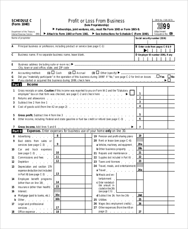 2022 Downloadable And Fillable Schedule C Fillable Form 2025