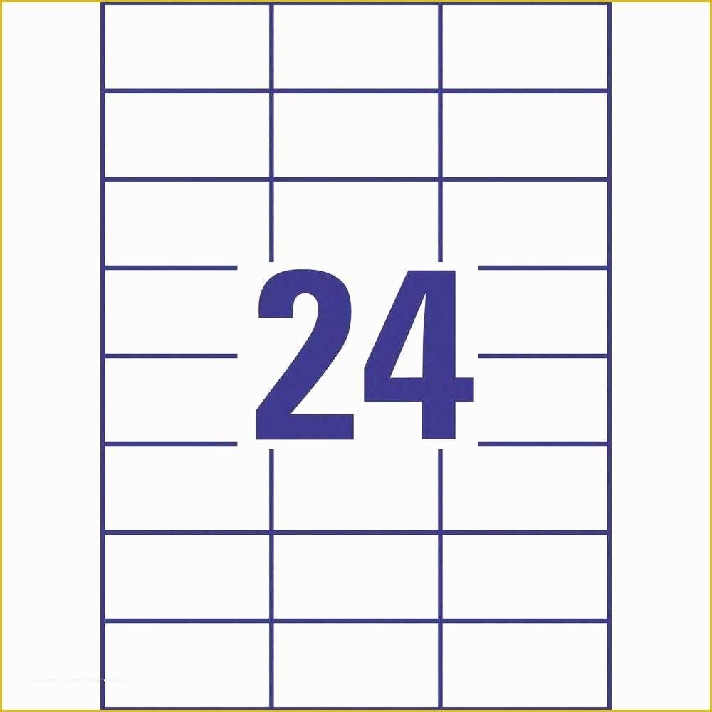 24 Labels Per Sheet Template Free Of 30 Label Template Contegri In 24