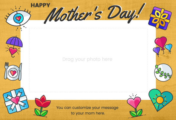 mother's day card template word