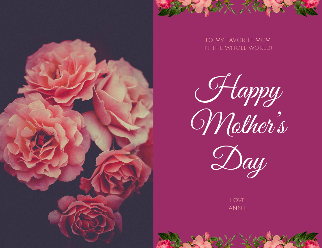free mothers day card templates