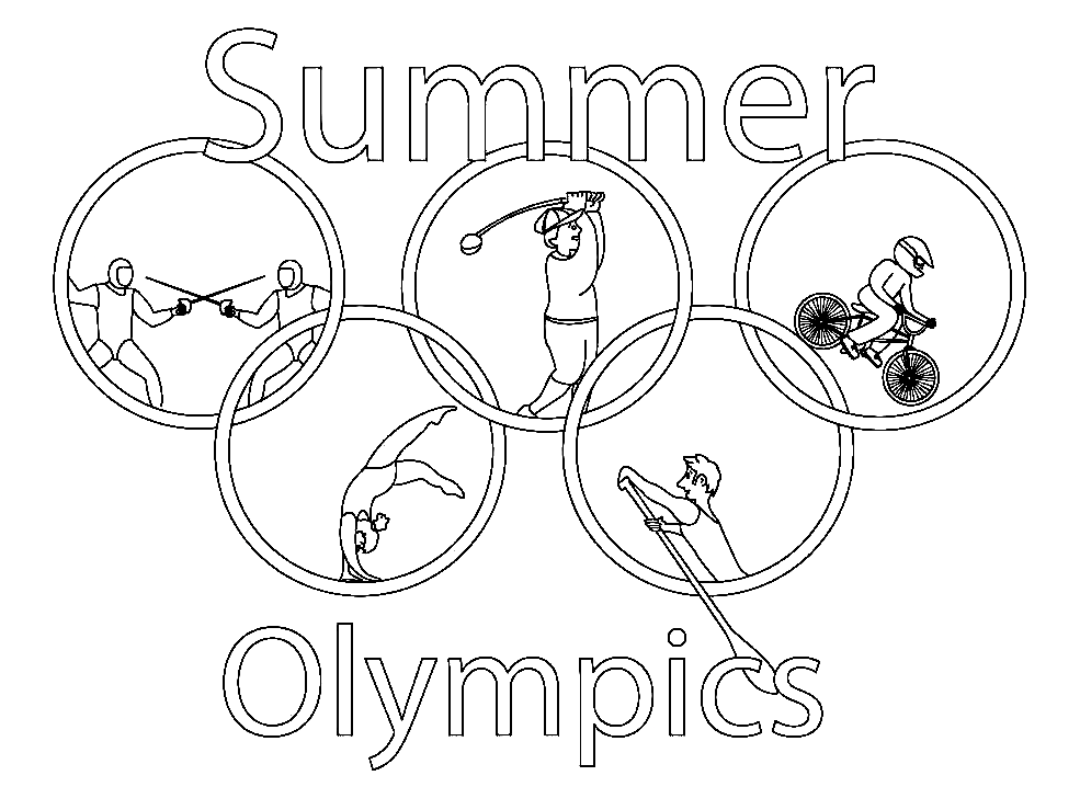 olympic coloring pages printable