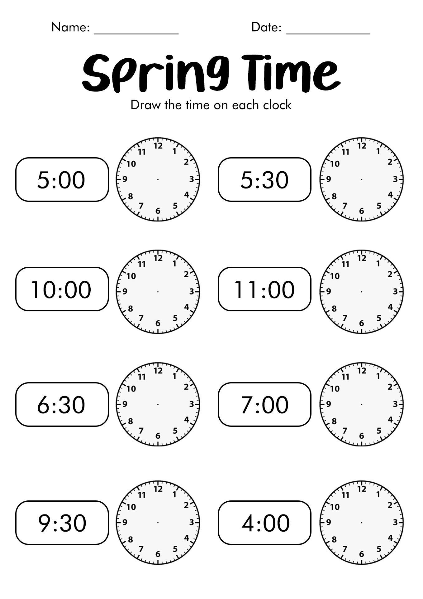 2nd Grade Clock Worksheets 18 Fun Activities For Learning Time In 2024