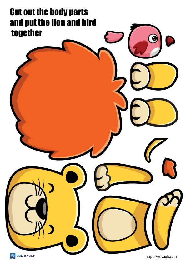 free printable lion drawings