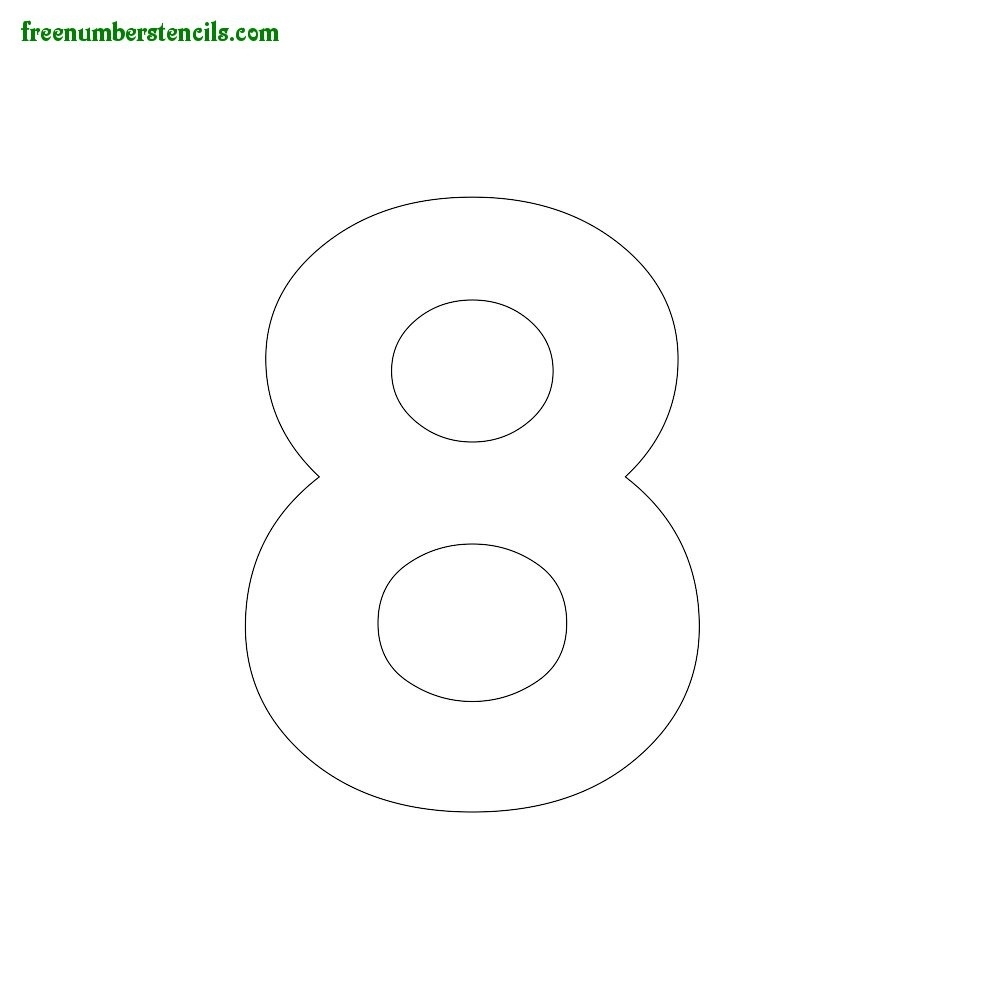 3 Inch Display Exquisite Decorative Number Stencils 0 To 9 Free 