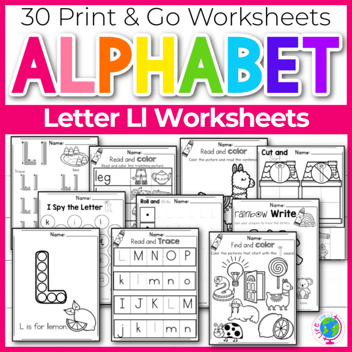 m alphabet worksheets for kids