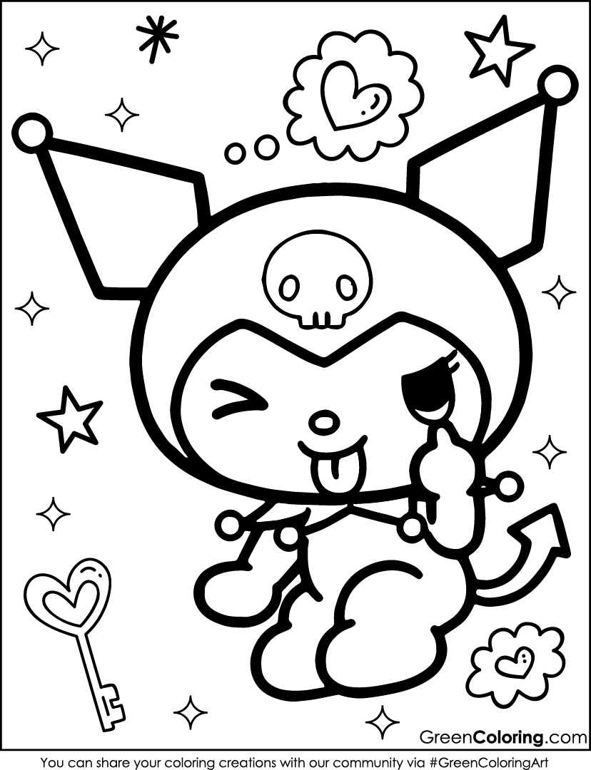 30 Kuromi Coloring Pages Free PDF Printables