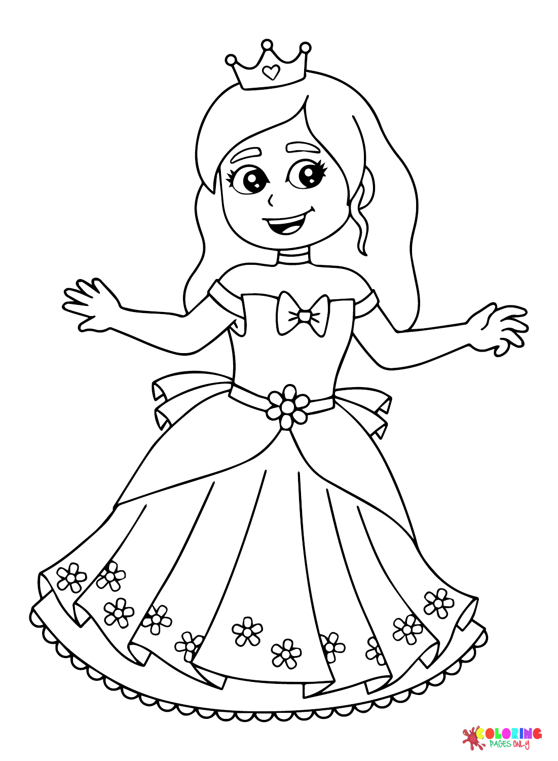 coloring page queen