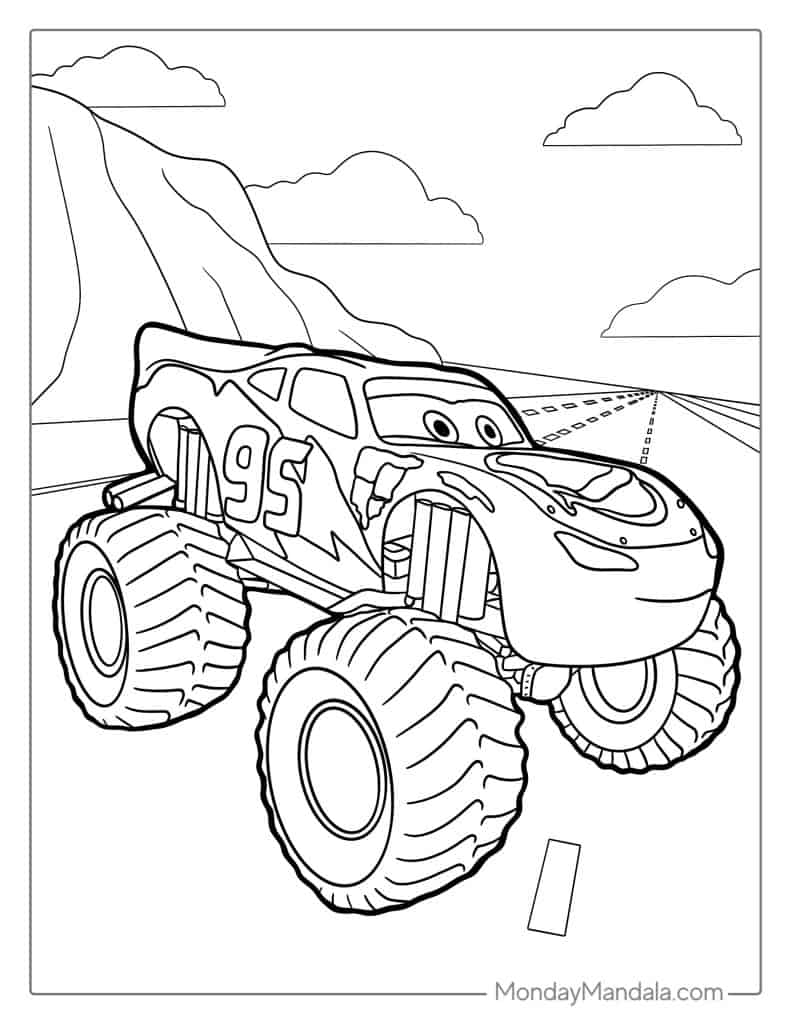 big truck coloring pages free