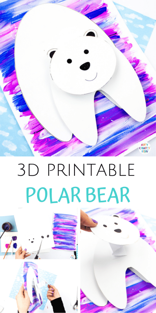 3d Polar Bear Printable Template Printable Templates