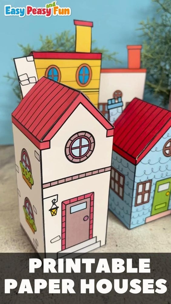 3D Printable Paper House Templates Free Printable Paper Crafts