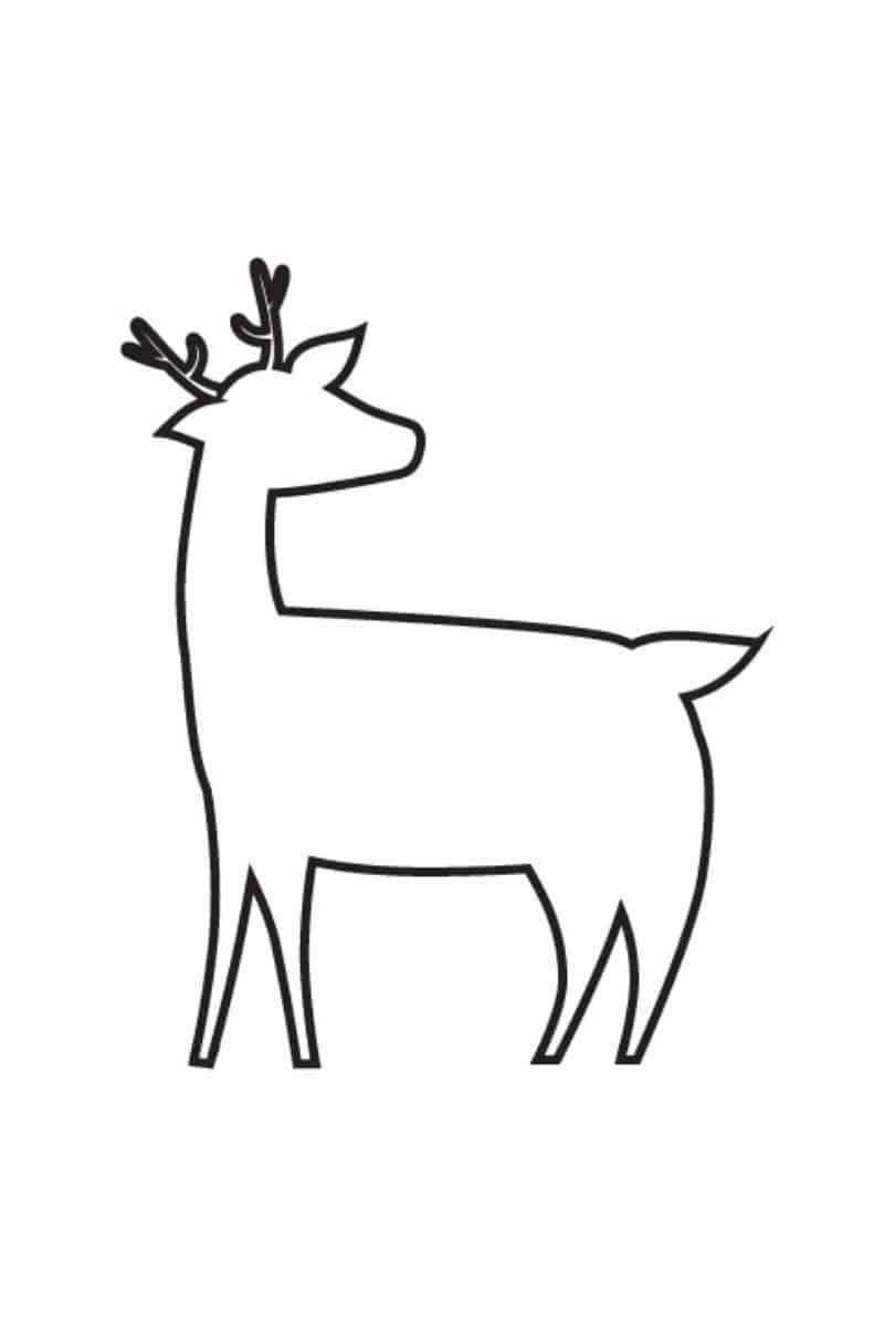 free reindeer stencils printable