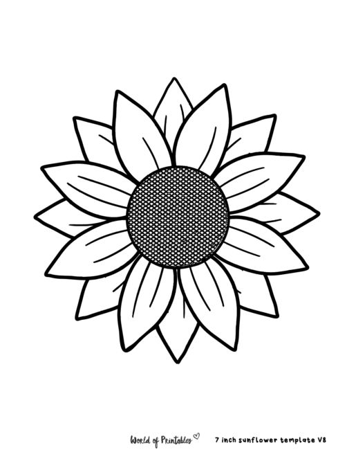 40 Best Sunflower Templates For Crafting And Coloring