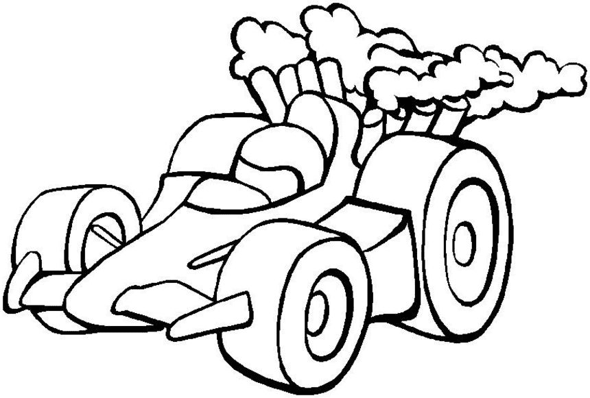 46 Racing Car Coloring Pages ColoringPagesOnly