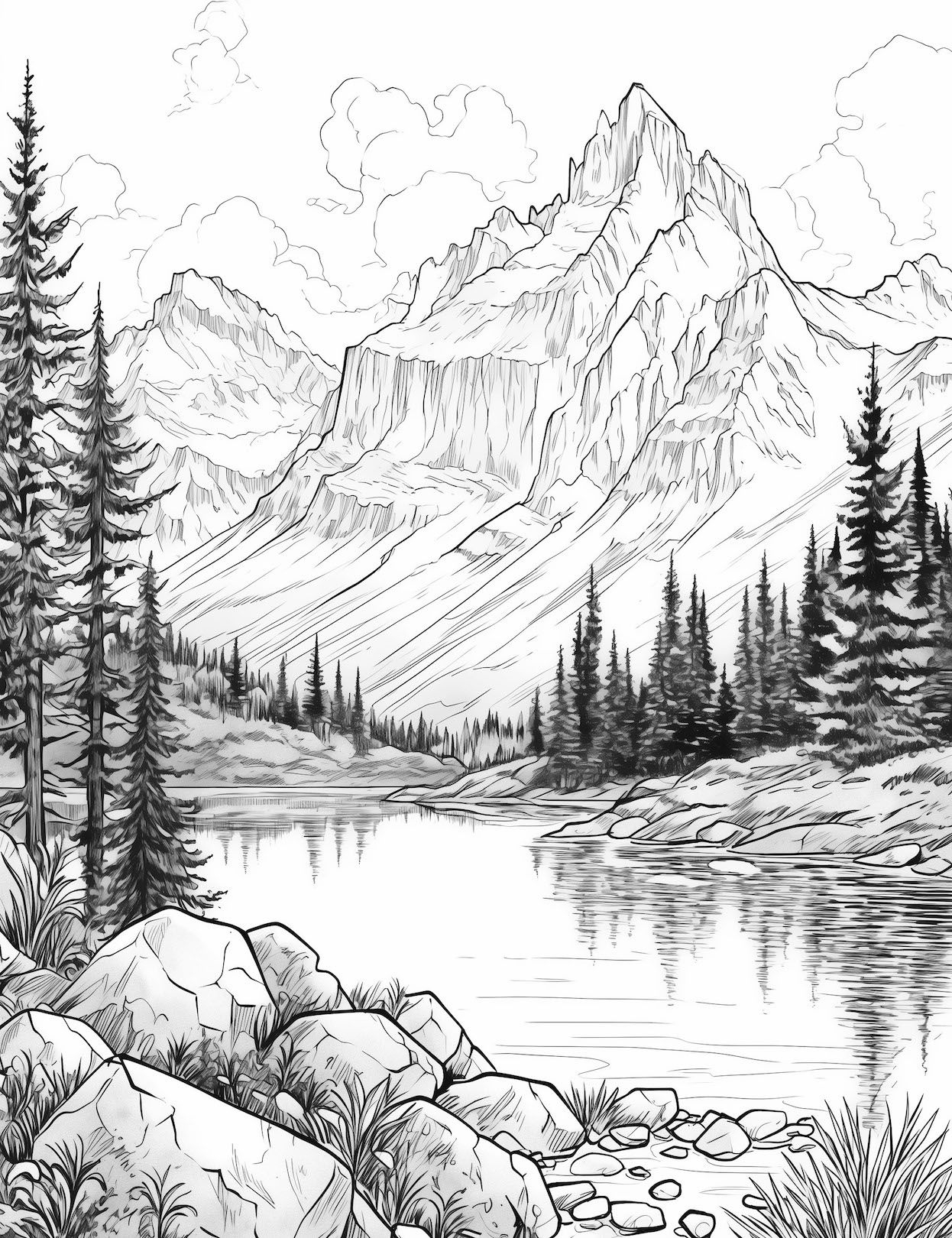 47 Breathtaking Nature Coloring Pages Our Mindful Life Landscape