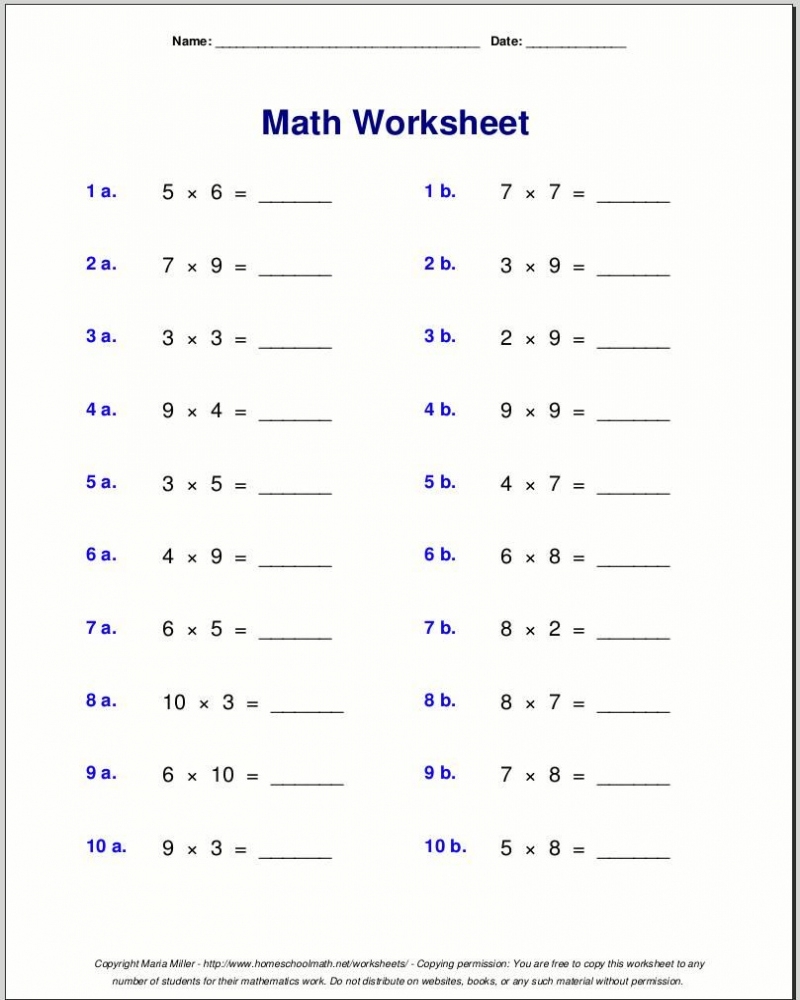 free downloadable 4th grade worksheets