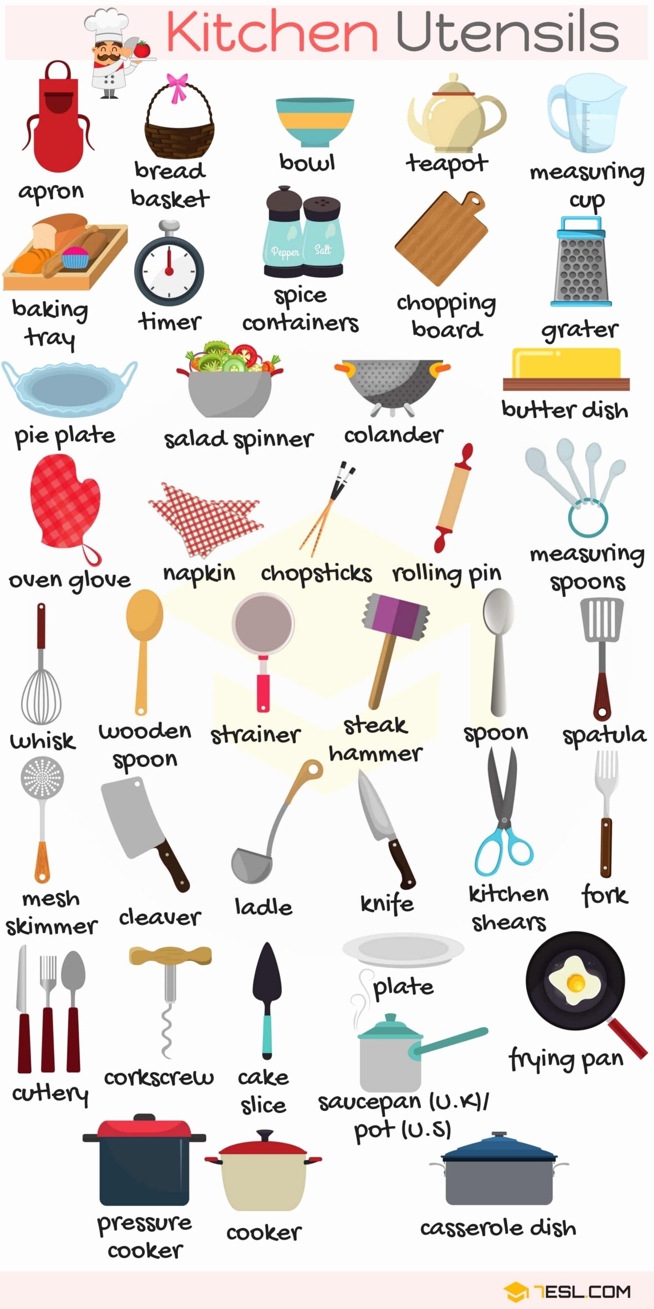 50 Basic Cooking Terms Worksheet