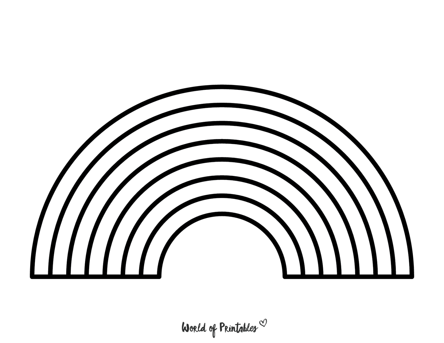 50 Best Rainbow Coloring Pages To Brighten Your Day World Of Printables