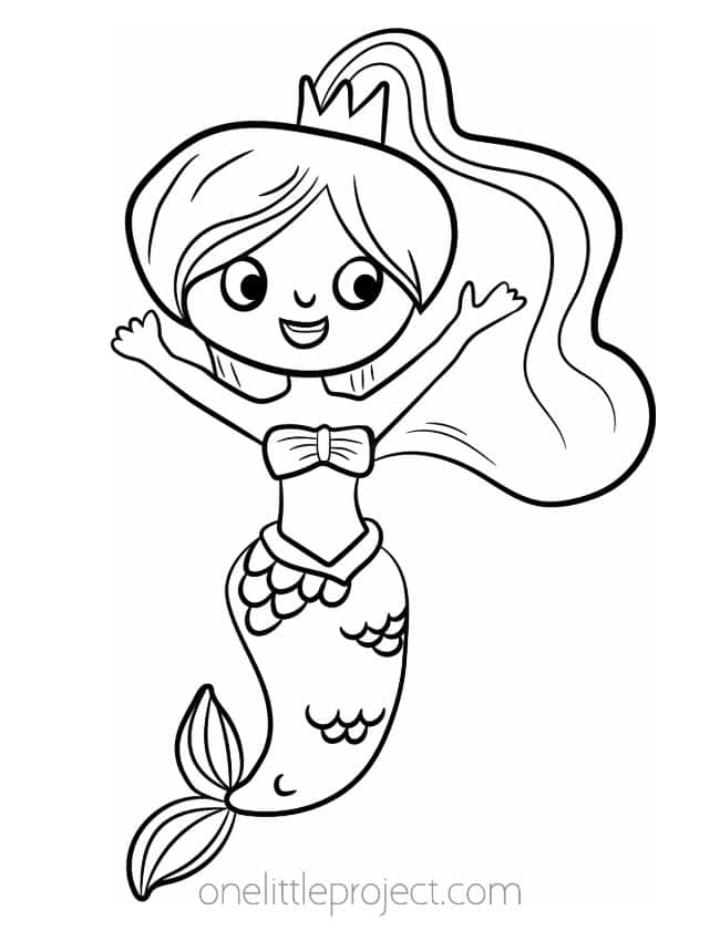 printable mermaid coloring sheets