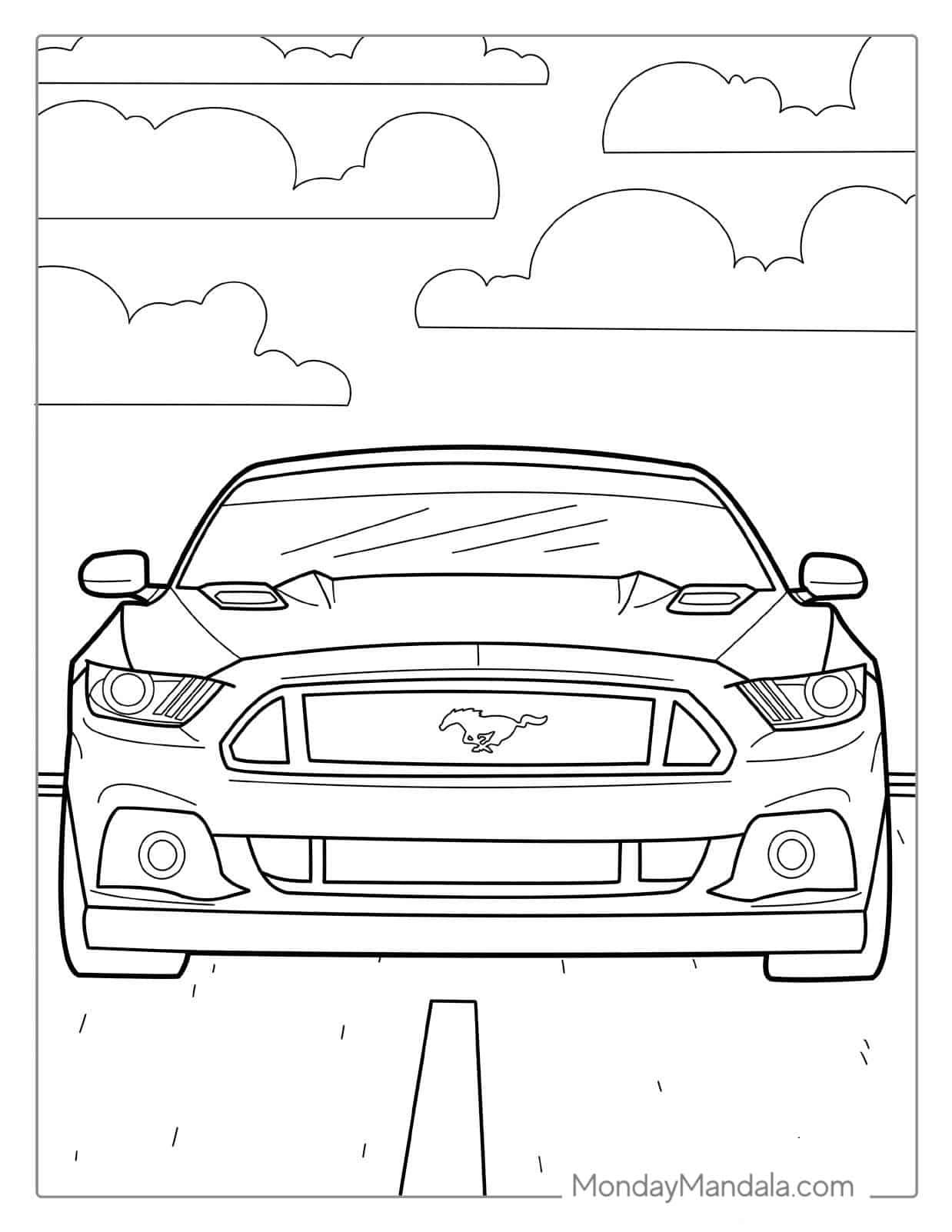 52 Car Coloring Pages Free PDF Printables Cars Coloring Pages