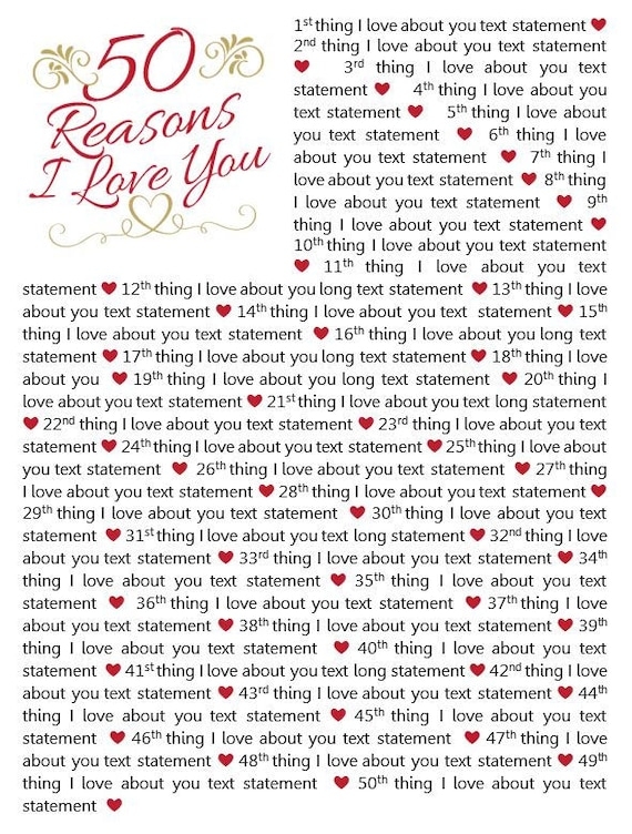 50 reasons i love you template