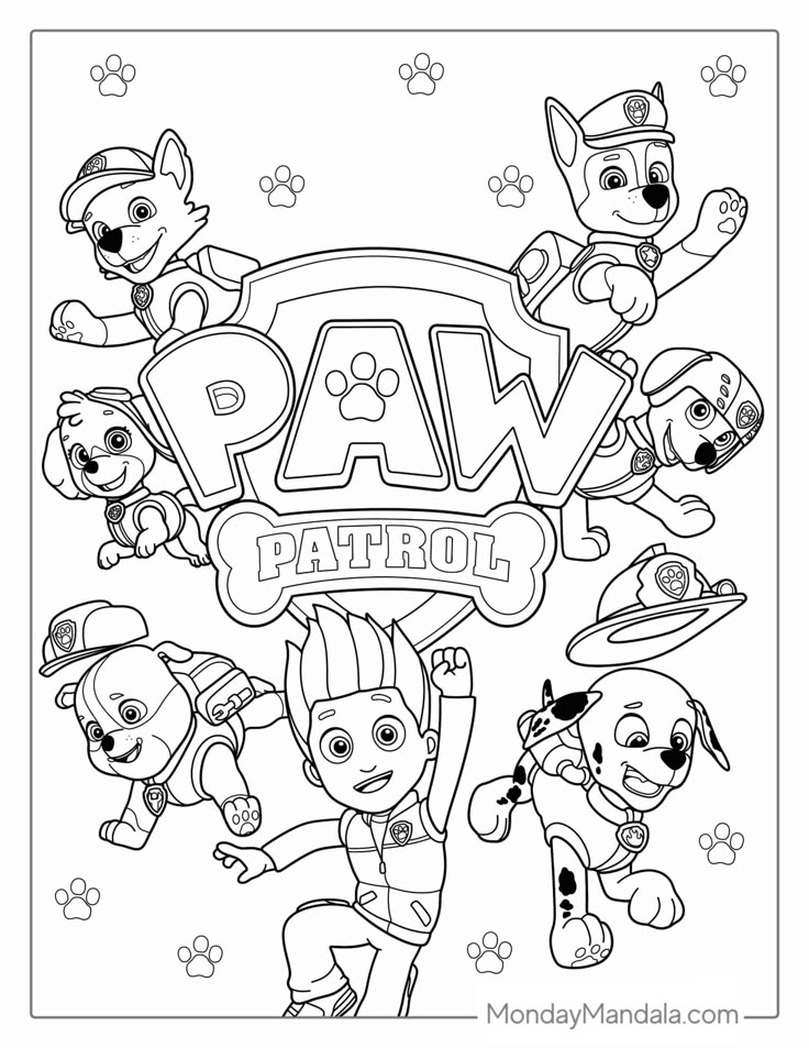 58 Paw Patrol Coloring Pages Free PDF Printables Paw Patrol