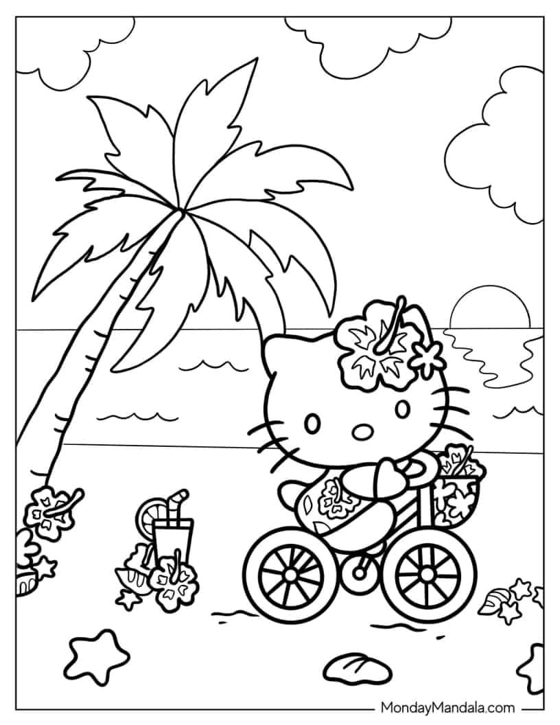 68 Hello Kitty Coloring Pages Free PDF Printables Hello Kitty 
