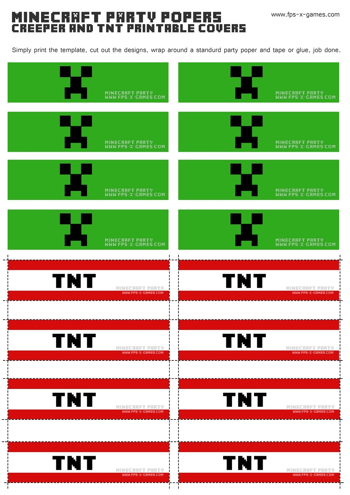 7 Best Images Of Free Printable Minecraft Templates Free Printable 