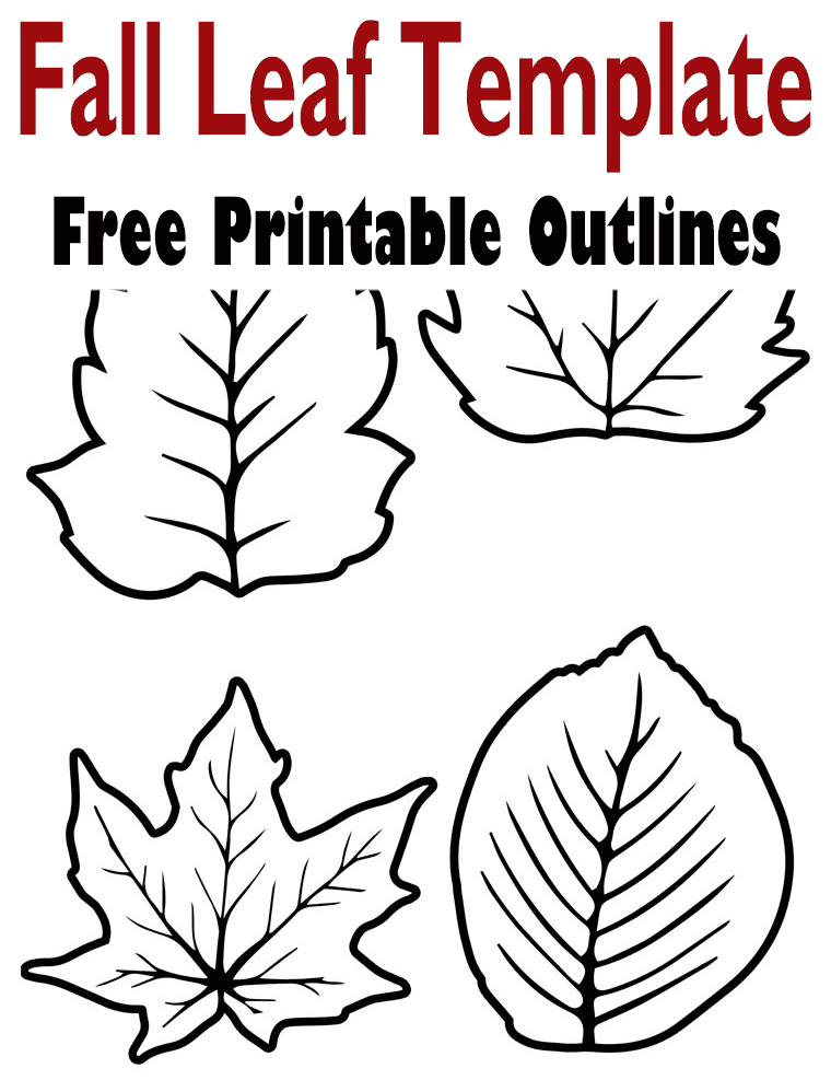 free printable fall leaf template