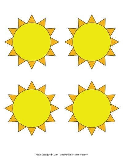 9 Free Printable Sun Templates Worksheets Library