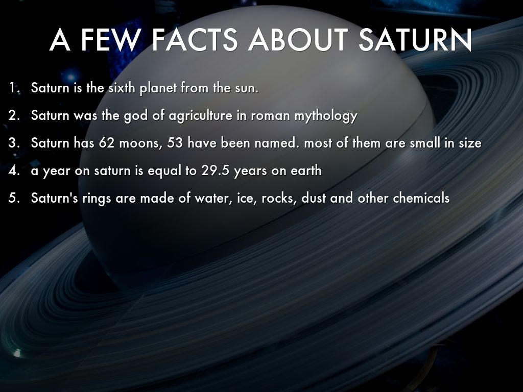 A Few Facts About Saturn By Daffychips